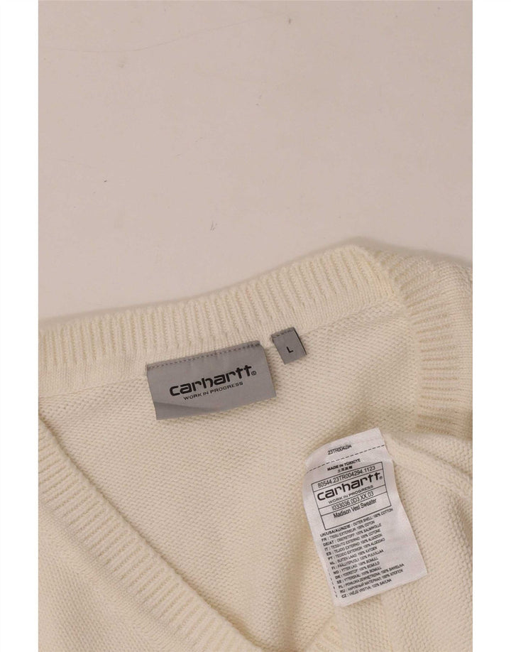 Carhartt Mens Vest Débardeur Grand Coton Blanc