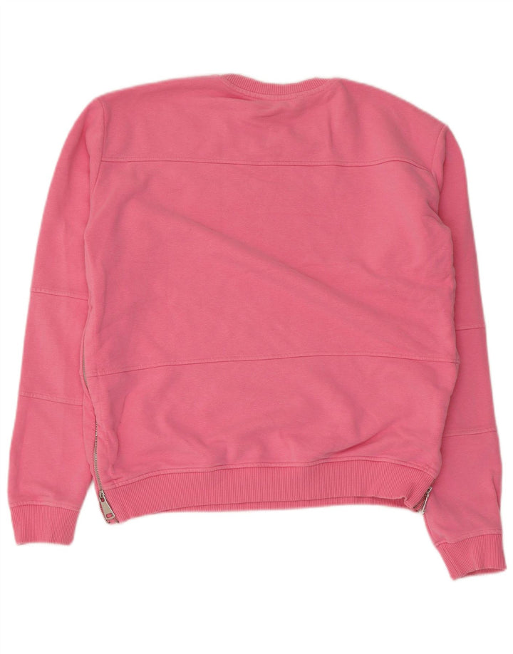 Zara Sweat-shirt surdimensionné pour femme UK 10 Petit Rose
