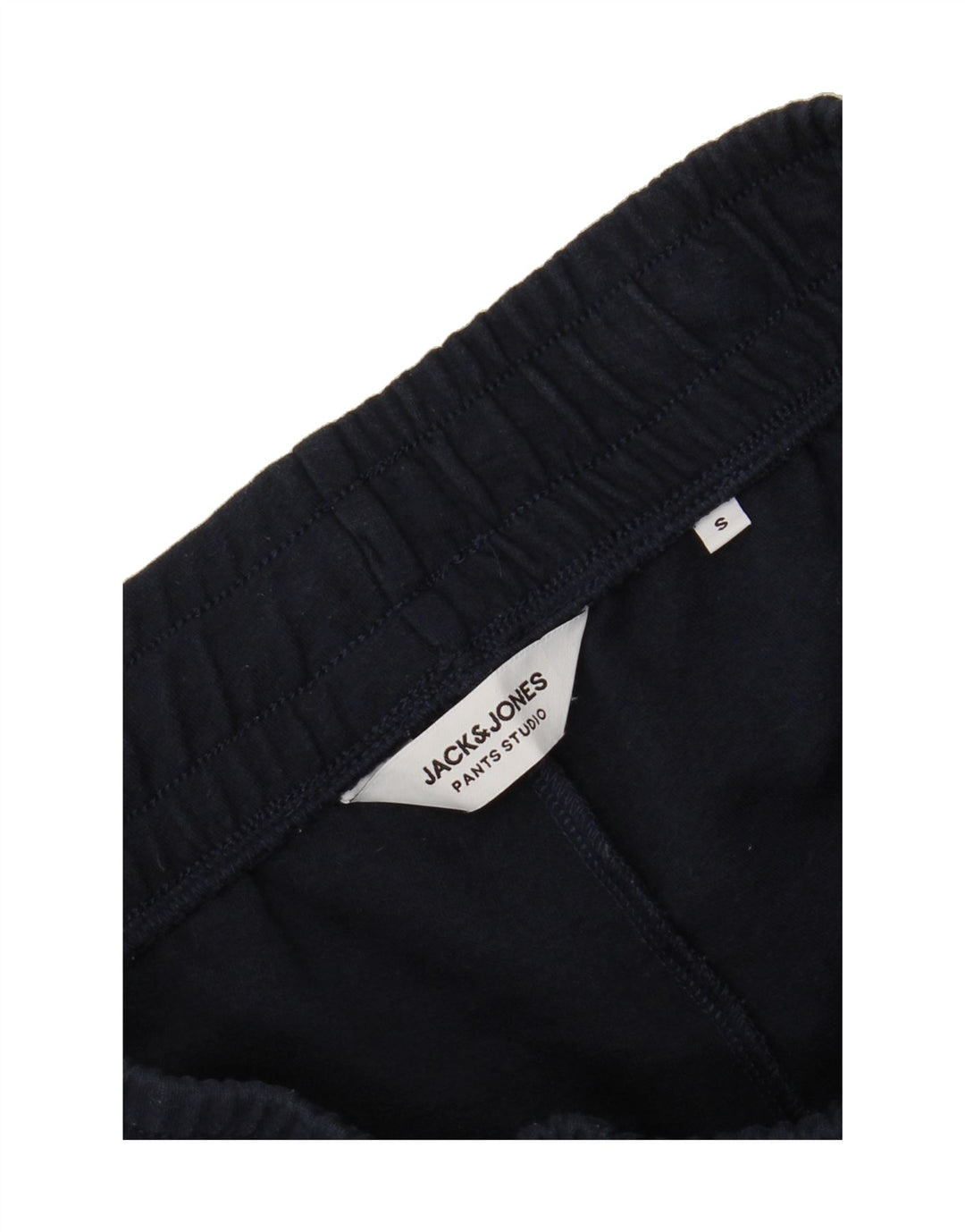 JACK & JONES Mens Graphic Sport Shorts Small  Navy Blue Vintage Jack & Jones and Second-Hand Jack & Jones from Messina Hembry 