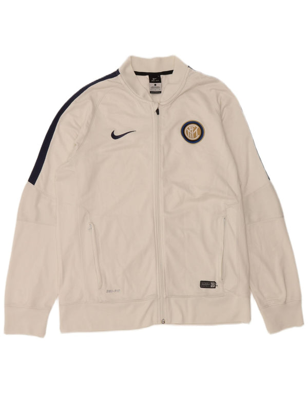 Nike Veste de survêtement Inter Milan pour homme Taille L Blanc Colorblock