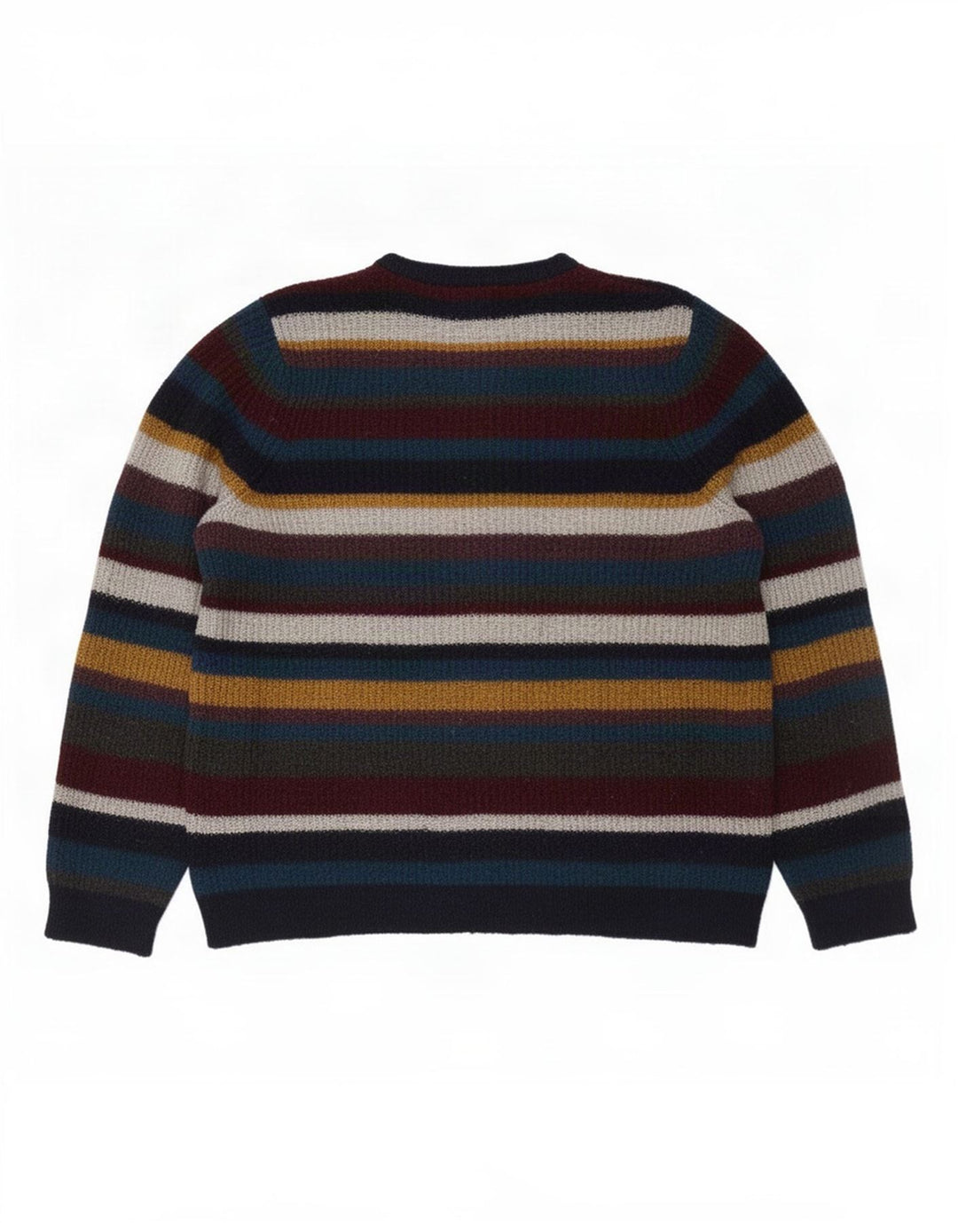 Marks & Spencer Pull Col Ras du Cou Homme Rayé Multicolore Moyen