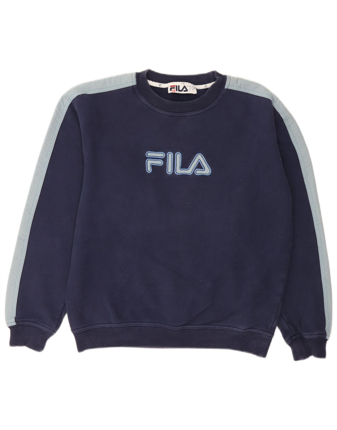 Fila Sweat-shirt graphique pour homme IT 46/48 Small Bleu marine Colourblock