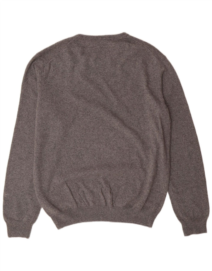 Trussardi Pull ras du cou pour homme 2XL Gris Laine