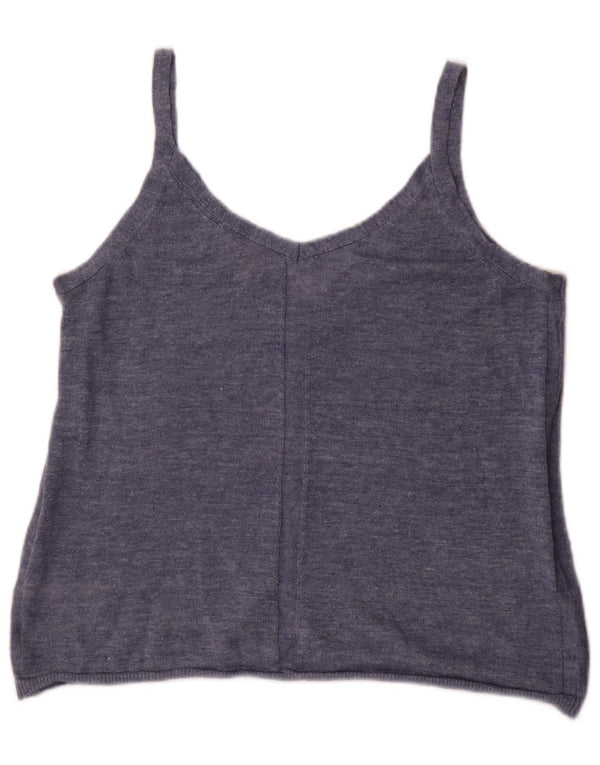 FAT FACE Cardigan sans manches pour femme UK 10 Petit lin bleu