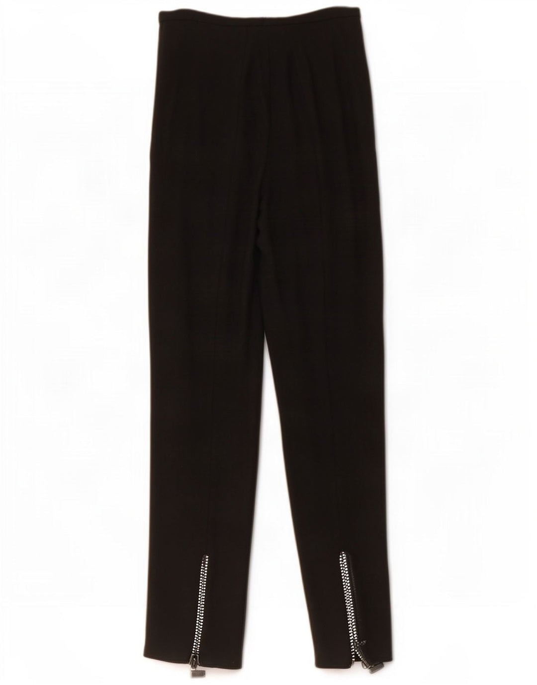Pantalon de costume droit femme vintage IT 42 Medium W28 L32 laine noire