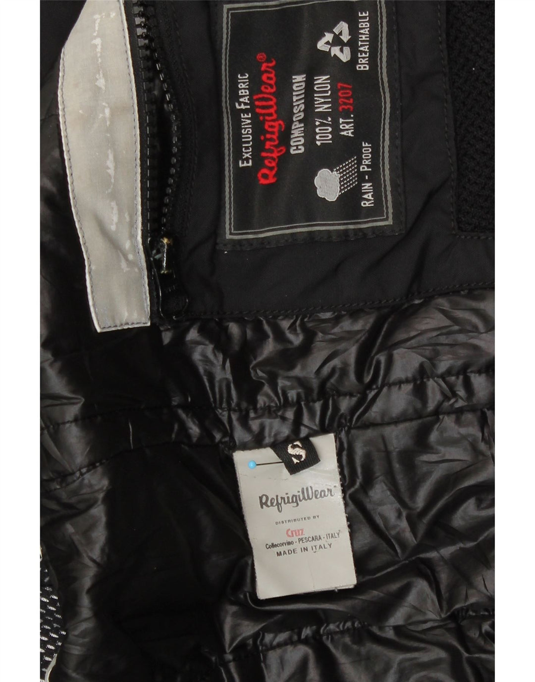 Refrigiwear Veste bomber à capuche pour femme UK 10 Petit nylon noir