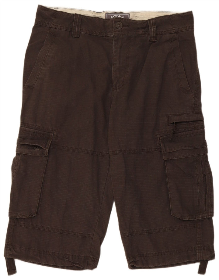 Fat Face Bermuda Cargo Homme W32 Gris Moyen Coton