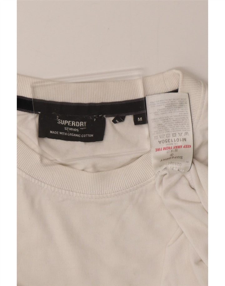 SUPERDRY T-Shirt Homme Blanc Moyen Coton