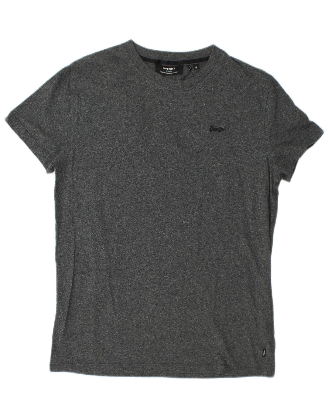 SUPERDRY T-Shirt Homme Gris Moyen Moucheté Coton