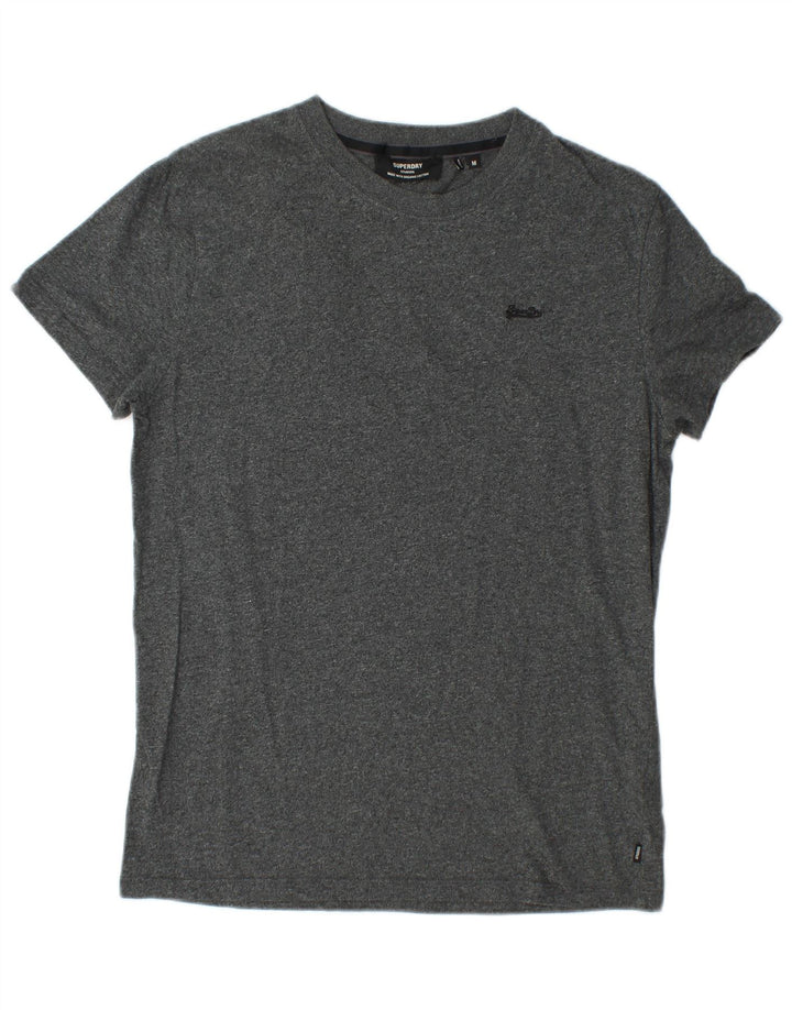 SUPERDRY T-Shirt Homme Gris Moyen Moucheté Coton