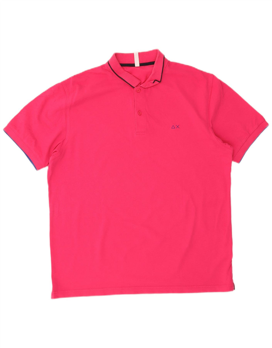 Sun68 Polo Homme 2XL Rose Coton
