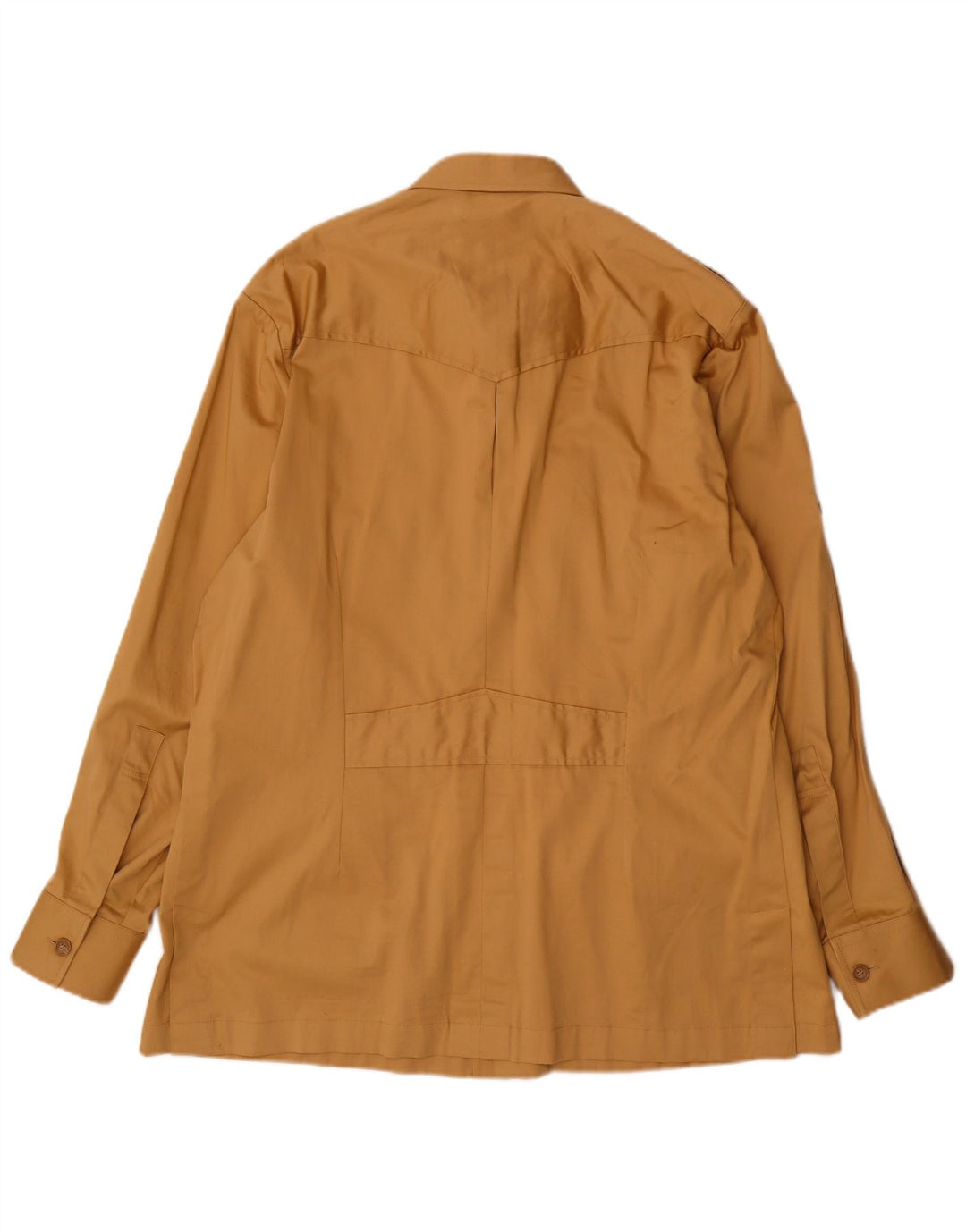 Chemise militaire vintage pour hommes grand beige