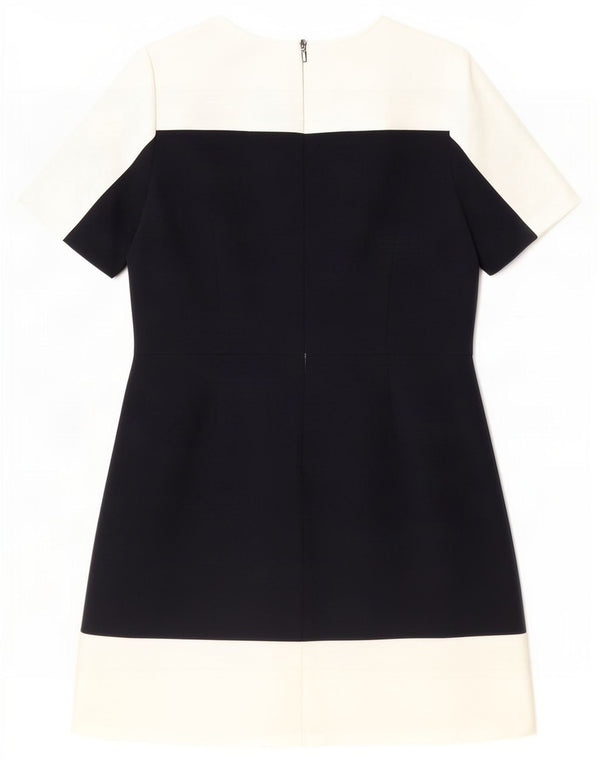 Tommy Hilfiger Robe trapèze pour femme UK 44 Large Noir Colorblock Polyester