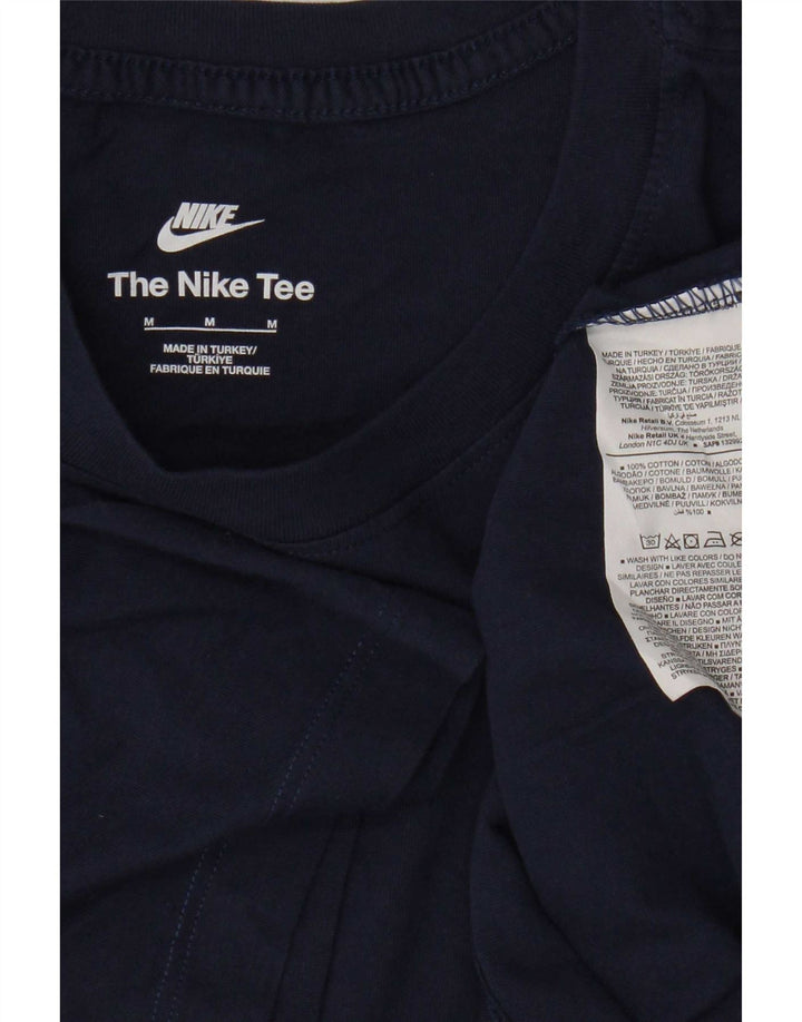 Nike T-Shirt Homme Bleu Marine Moyen Coton