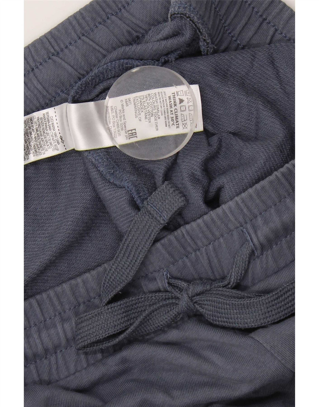 Marks & Spencer Pantalon de survêtement pour homme Large Bleu Coton