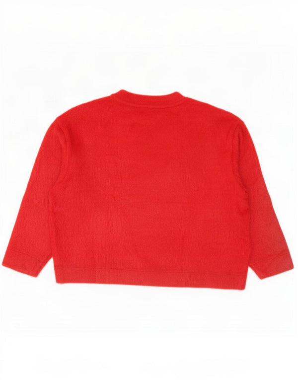 Marks & Spencer Pull surdimensionné à col rond pour femme UK 16 Large Rouge