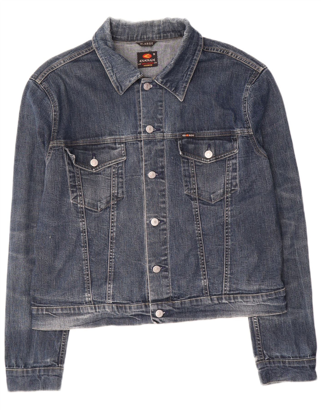 Energie Veste en Jean Homme UK 42 XL Bleu Coton