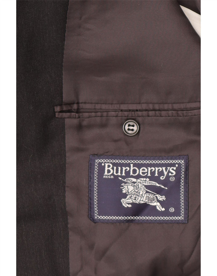 Burberrys Veste Blazer 3 Boutons Homme IT 52 Grande Laine Grise