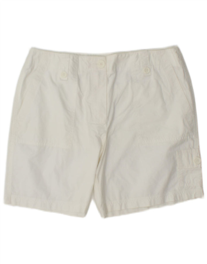 Marks & Spencer Short cargo pour femme UK 12 Medium W32 Coton blanc