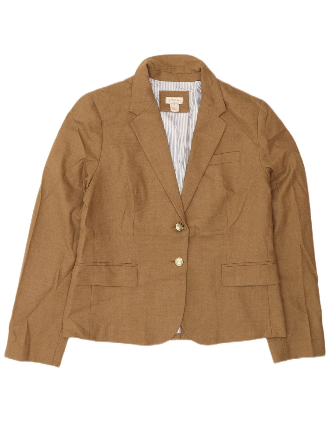 J. Crew Veste blazer à 2 boutons pour femme US 12 Grande laine beige