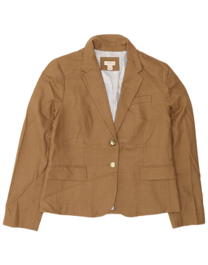 J. Crew Veste blazer à 2 boutons pour femme US 12 Grande laine beige