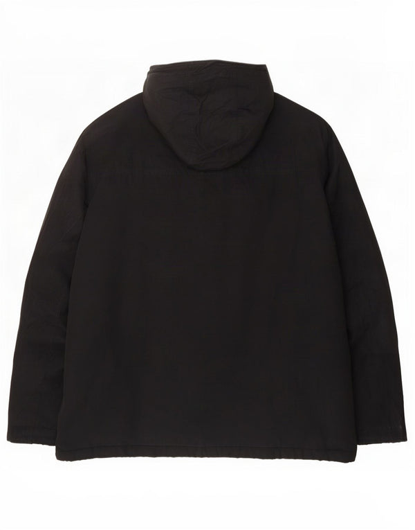 Timberland Veste coupe-vent à capuche pour homme UK 42 XL Noir Polyester