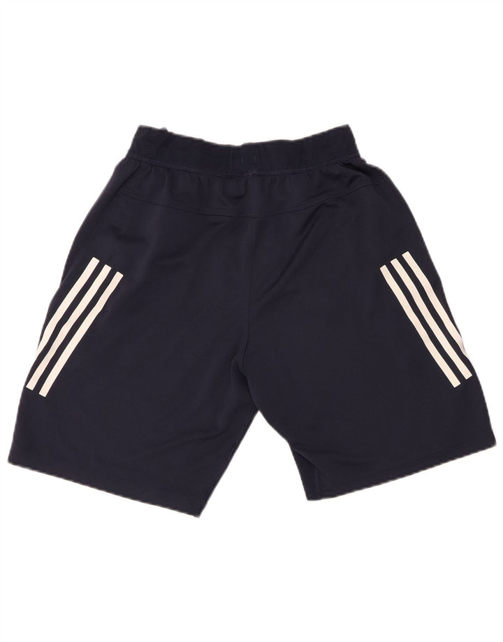 Short de sport Adidas garçon 7-8 ans bleu marine polyester