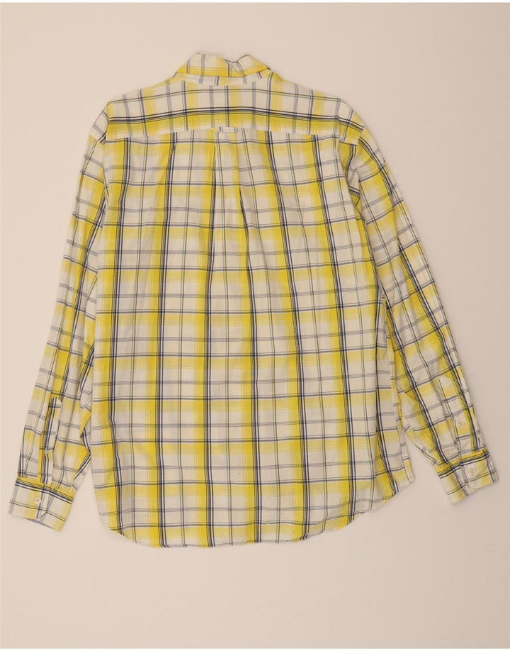 NAUTICA Mens Shirt Large Yellow Check Cotton Vintage Nautica and Second-Hand Nautica from Messina Hembry 