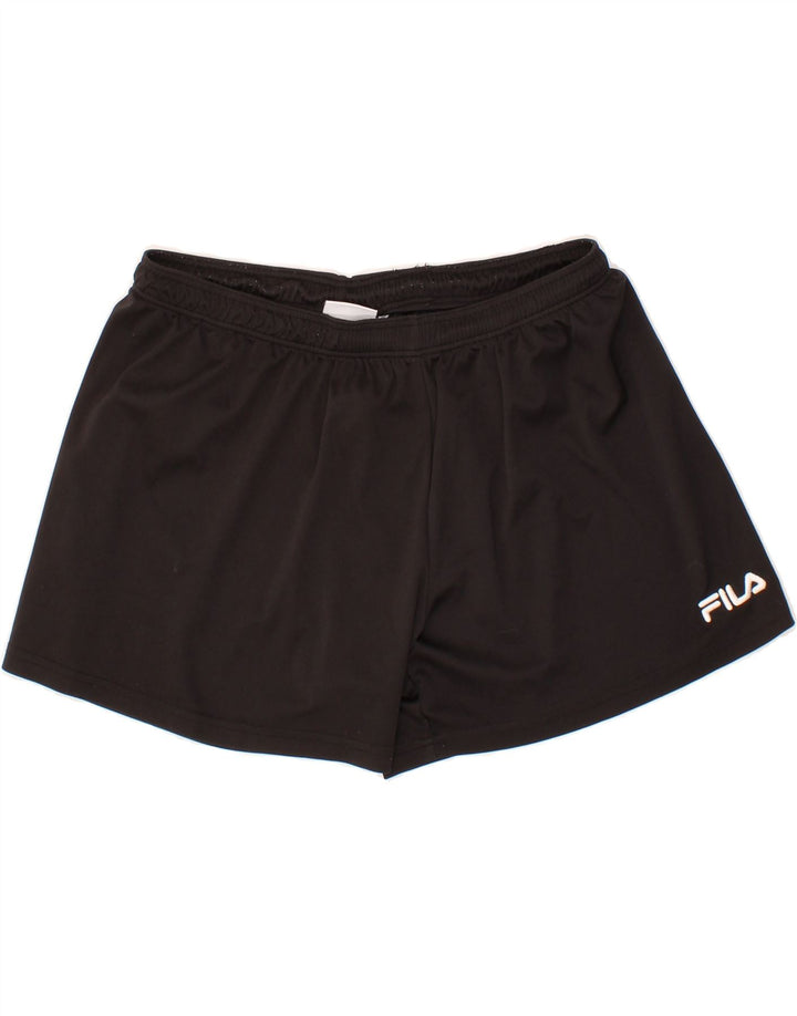 FILA Boys Sport Shorts 13-14 Years Black Polyester Vintage Fila and Second-Hand Fila from Messina Hembry 
