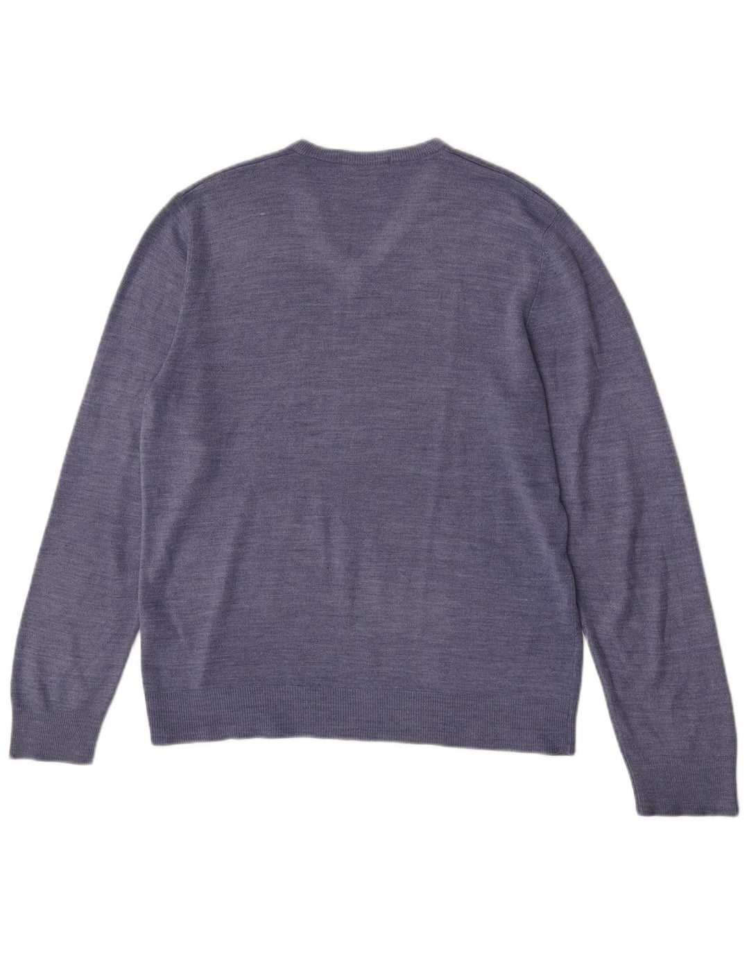 Marks & Spencer Pull Blue Harbor Col V Homme Bleu Moyen Moucheté
