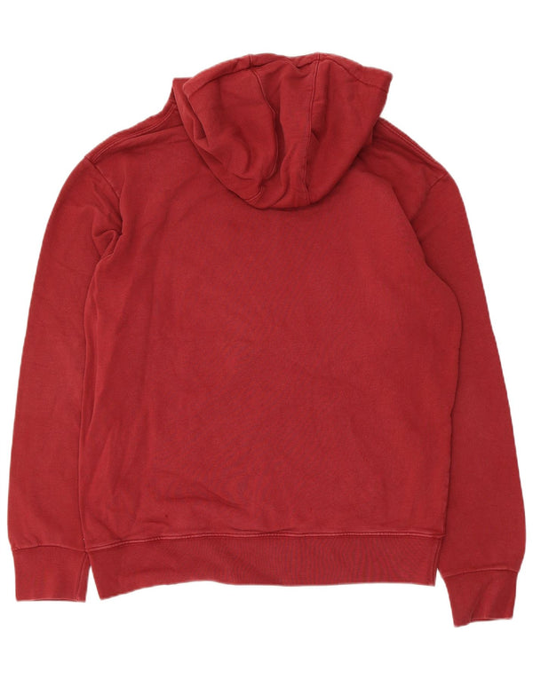 Converse Pull à capuche graphique pour homme en coton bordeaux Taille S
