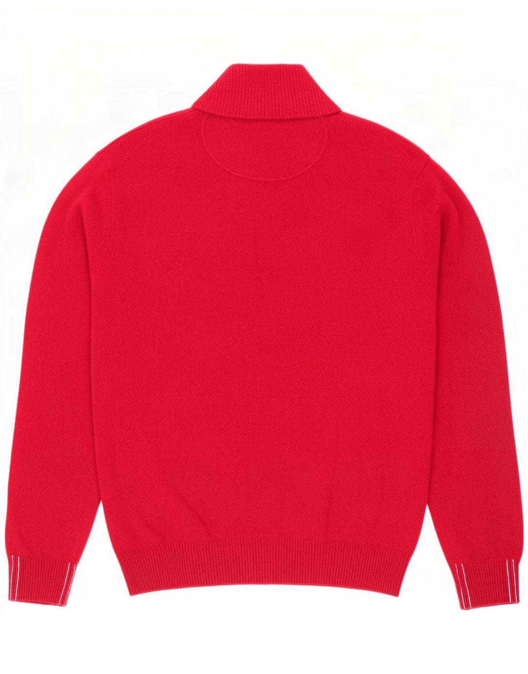 Marlboro Classics Pull à col zippé pour homme Grande laine rouge