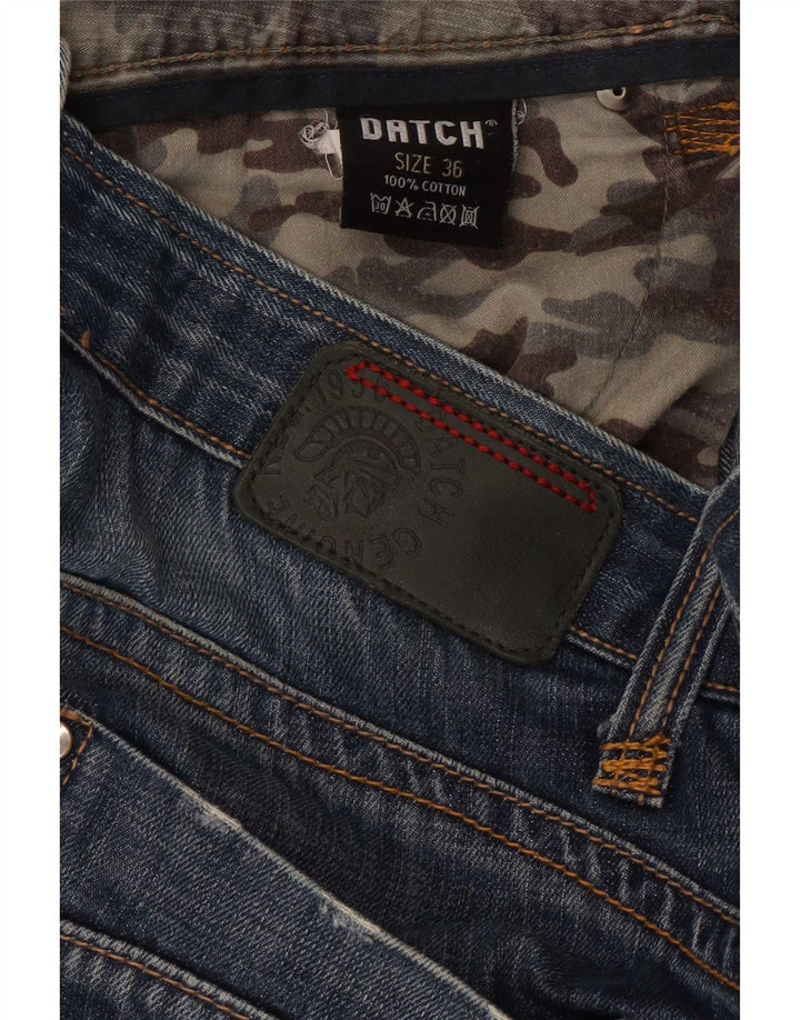 Datch Jean droit vieilli homme W36 L30 bleu marine coton