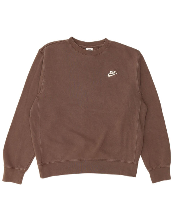 Nike Sweat-shirt pour homme en coton marron Taille S