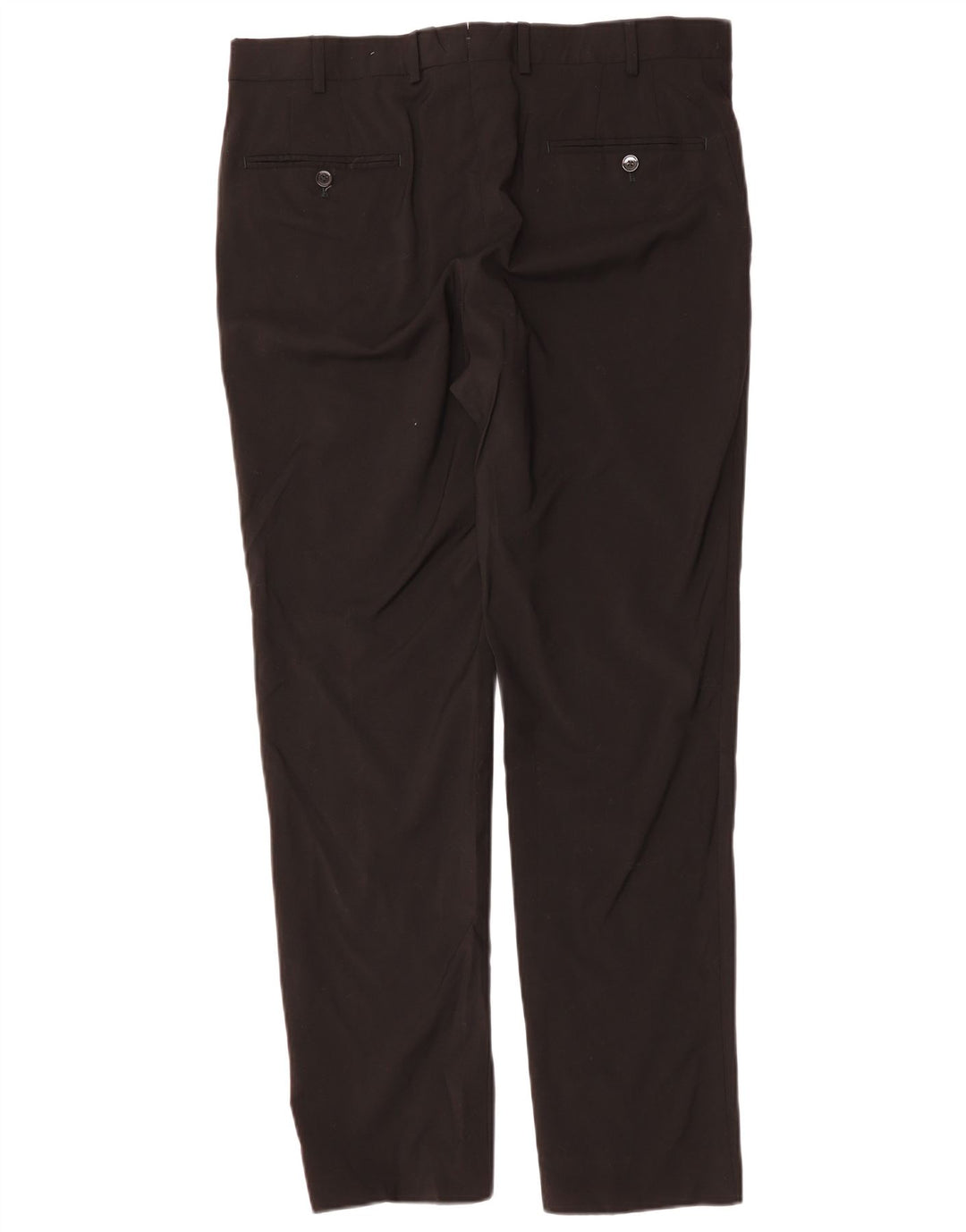 MASSIMO DUTTI Pantalon de costume slim pour homme EU 44 Large W34 L31 Laine noire