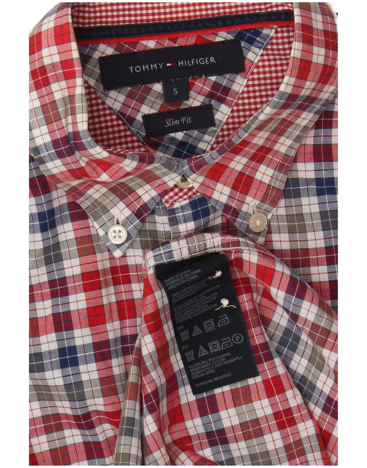 Tommy Hilfiger Chemise Slim Fit Petit Coton Vichy Multicolore Homme