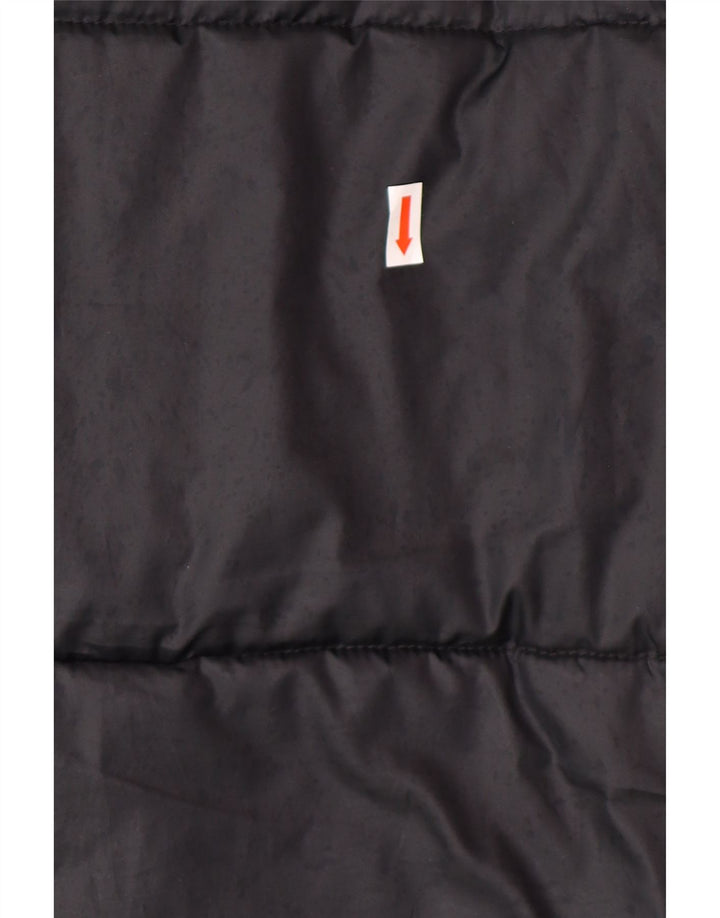 NIKE Veste matelassée à capuche Therma-Fit Graphic pour femme UK 14 Noir moyen