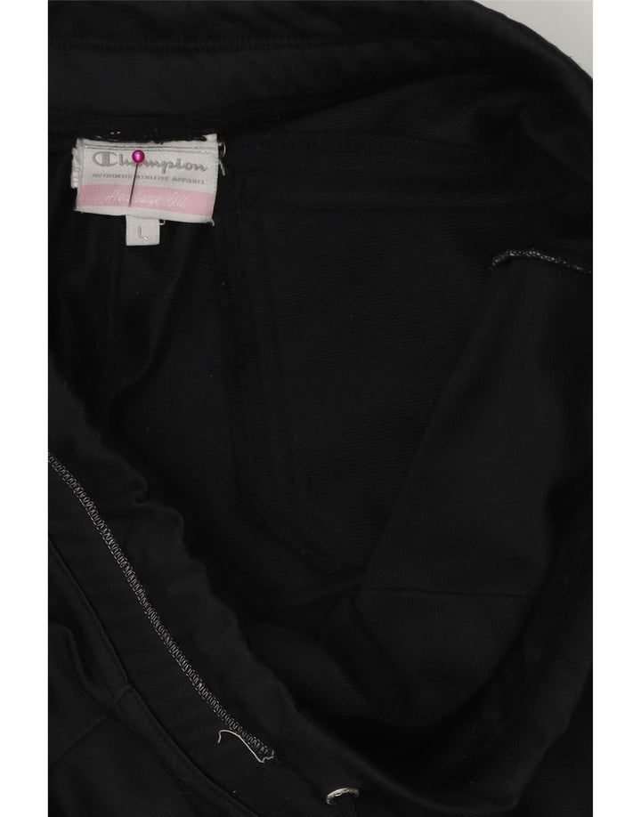 Champion Pantalon de survêtement pour femme UK 14 Large Noir Polyester