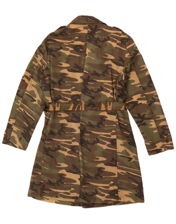 Zara Trench militaire pour homme UK 42 XL Kaki Camouflage