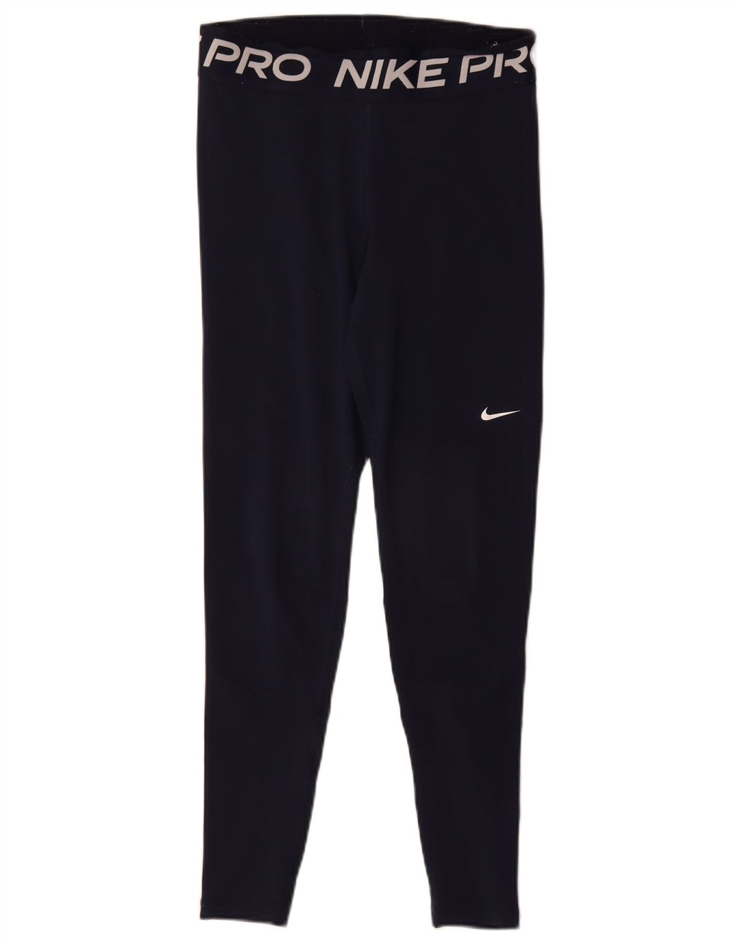 Nike Legging graphique Dri Fit pour femme UK 12 Bleu marine moyen Polyester