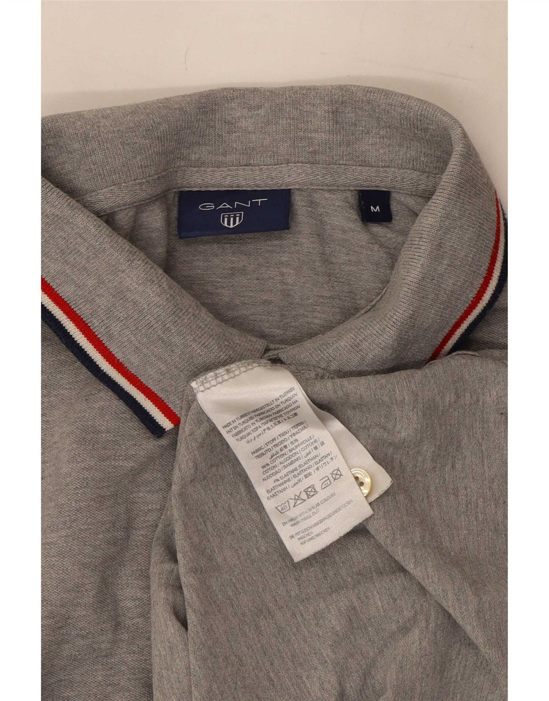 Gant Polo Homme Gris Moyen Moucheté Coton