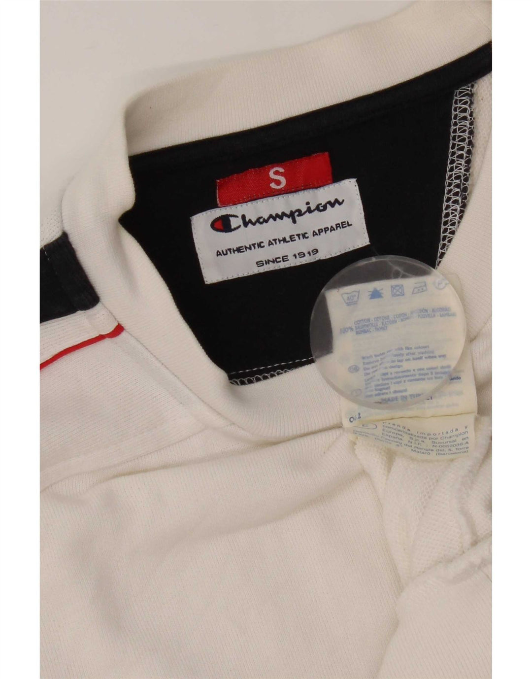 Champion Sweat-shirt graphique pour homme Petit coton color block blanc