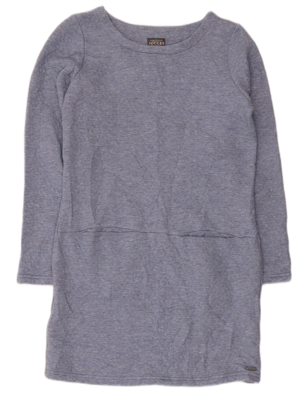 Joules Robe droite à manches longues pour femme UK 8 Small Bleu Polyester