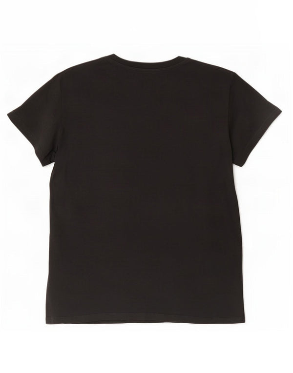 Levi's T-Shirt Graphique Femme UK 14 Gris Moyen Coton