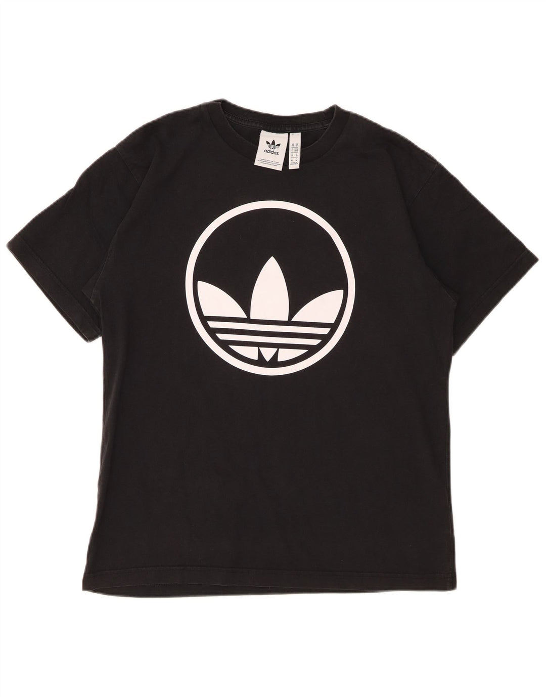 Adidas T-shirt graphique pour homme en coton noir moyen