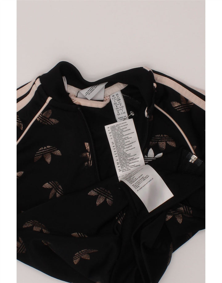 Adidas Veste de Survêtement Graphique Fille 3-4 Ans Noir Polyester