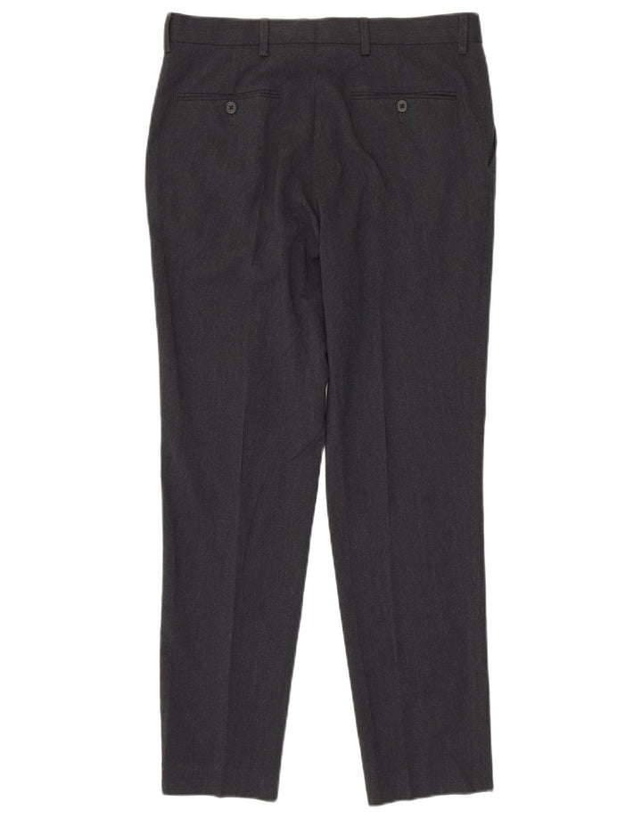 Marks & Spencer Pantalon de costume slim pour homme W32 L31 Gris Polyester