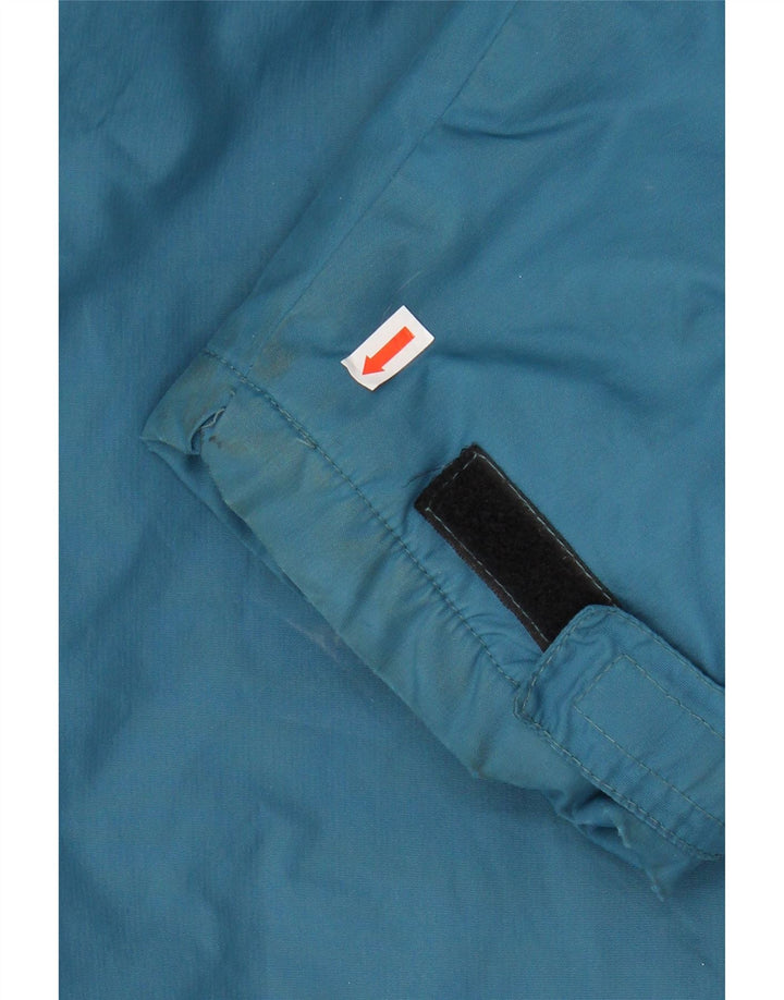 ASICS Veste coupe-vent pour homme UK 42 XL Bleu Colorblock Polyamide