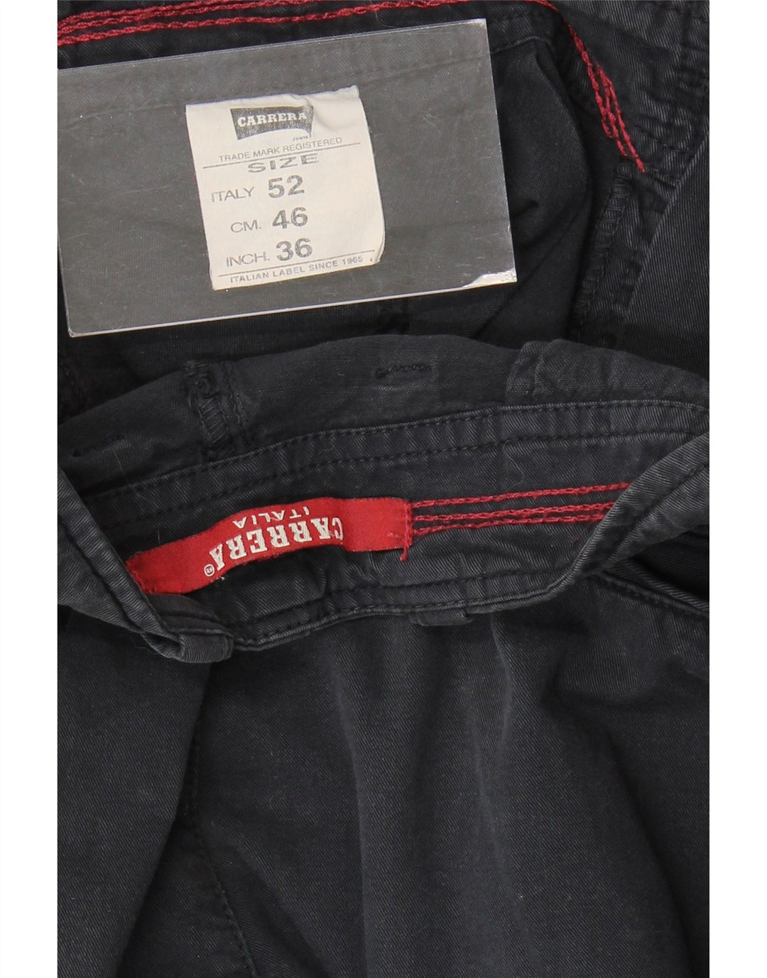 Carrera Short Chino Homme W36 Large Noir Coton