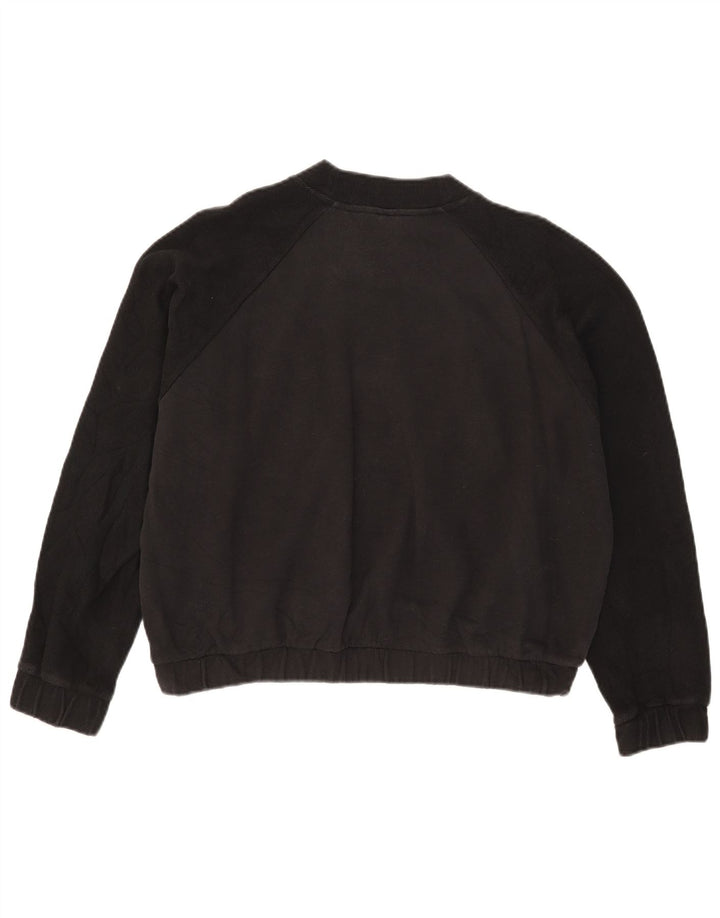 Adidas Sweat-shirt court pour femme UK 14 Noir moyen Colourblock